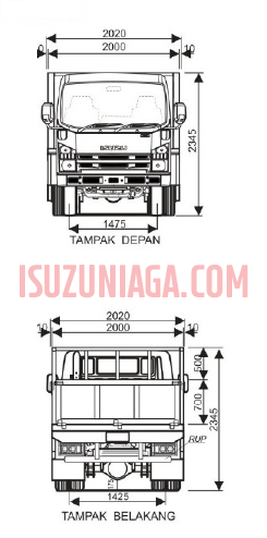 Harga & Spesifikasi Isuzu NMR Bak Besi 6 Roda CDD