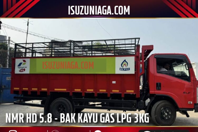Harga dan Spesifikasi Isuzu ELF Truk NMR HD Bak Gas LPG 3KG Pertamina
