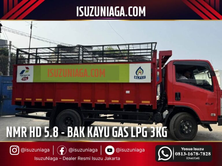 Harga dan Spesifikasi Isuzu ELF Truk NMR HD Bak Gas LPG 3KG Pertamina