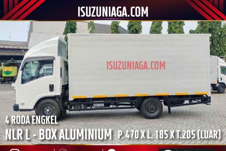 ISUZU NLR LONG ENGKEL 4 RODA BOX ALUMINIUM