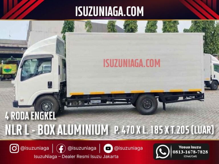ISUZU NLR LONG ENGKEL 4 RODA BOX ALUMINIUM