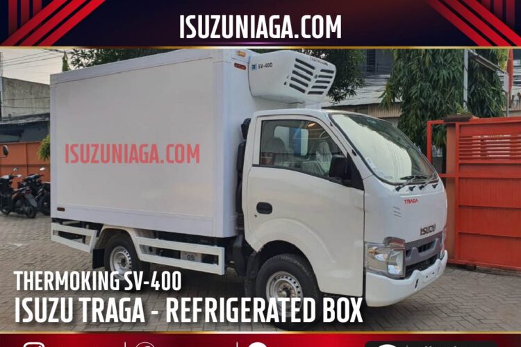ISUZU TRAGA REFRIGERATED BOX THERMOKING SV400 BOX PENDINGIN