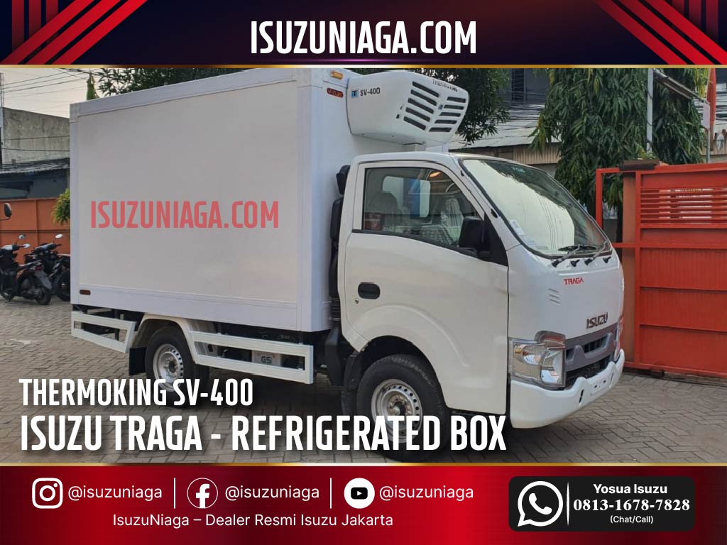 ISUZU TRAGA REFRIGERATED BOX THERMOKING SV400 BOX PENDINGIN