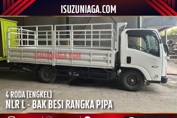 Isuzu NLR Long Bak Besi Rangka Pipa Knockdown