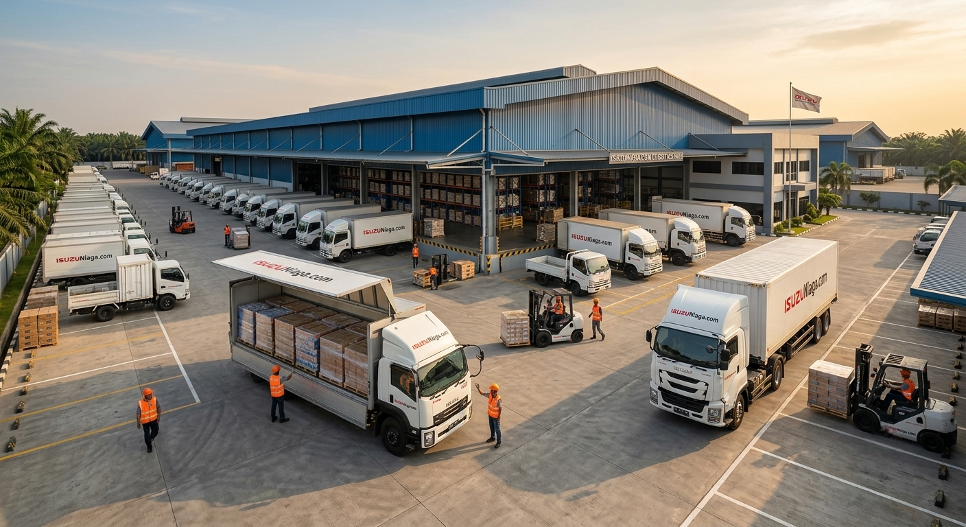 Armada Truk Distribusi Retail Isuzu