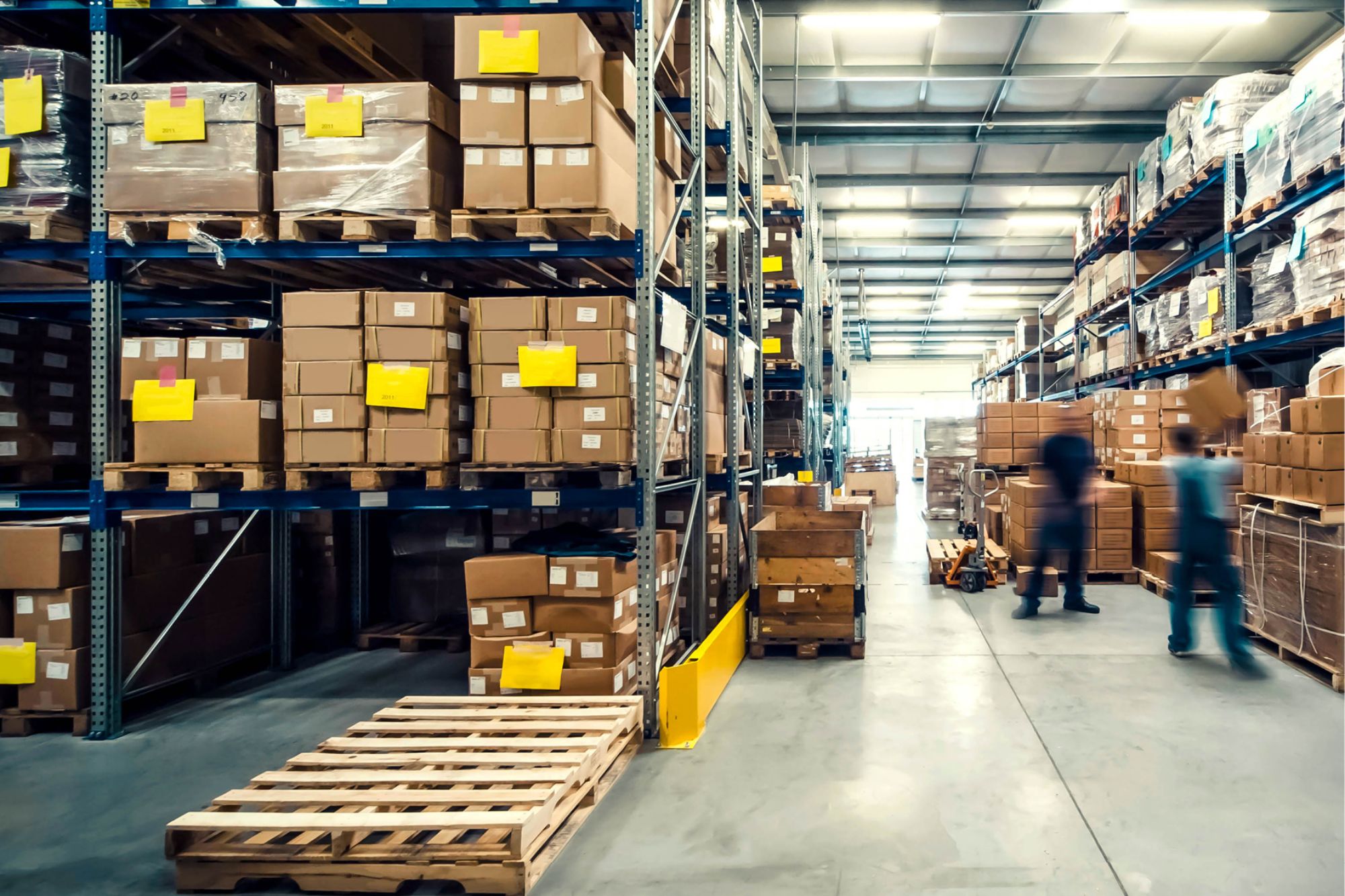 Operasi e-commerce dan pemenuhan pesanan online di gudang fulfillment