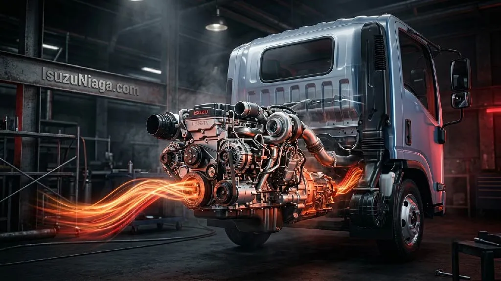 Mesin diesel Euro 4 Isuzu ELF