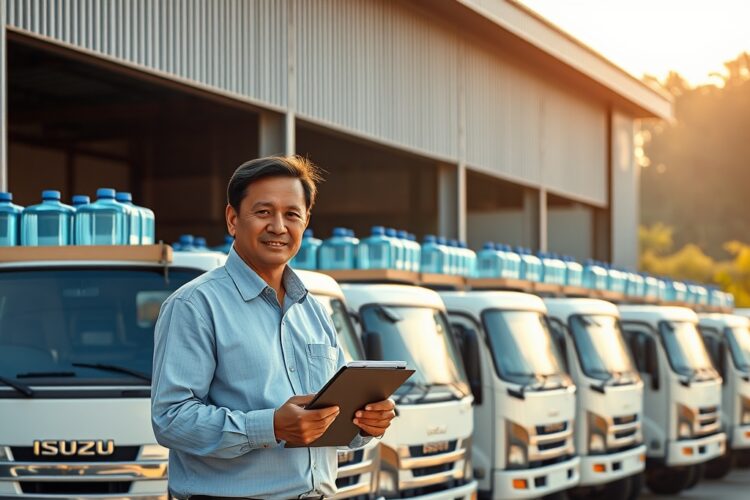 Bisnis Pengiriman Air Minum Galon: Kendaraan & Rute Efisien